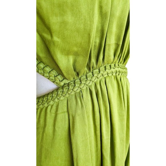 SOLD Aje Capucine Puff Sleeve Midi Dress Size 10 Verdant Green BNWT - Picture 7 of 15